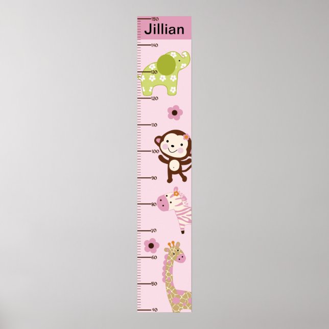 Poster Graphique de croissance Jungle Jill/Girl Animals K (Devant)