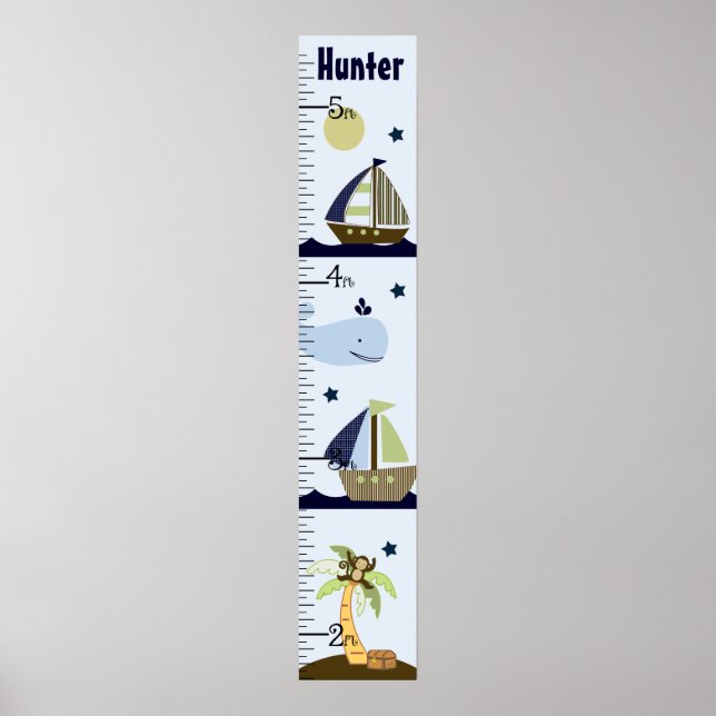Poster Graphique de croissance personnalisé de l'Ahoy Mat (Devant)