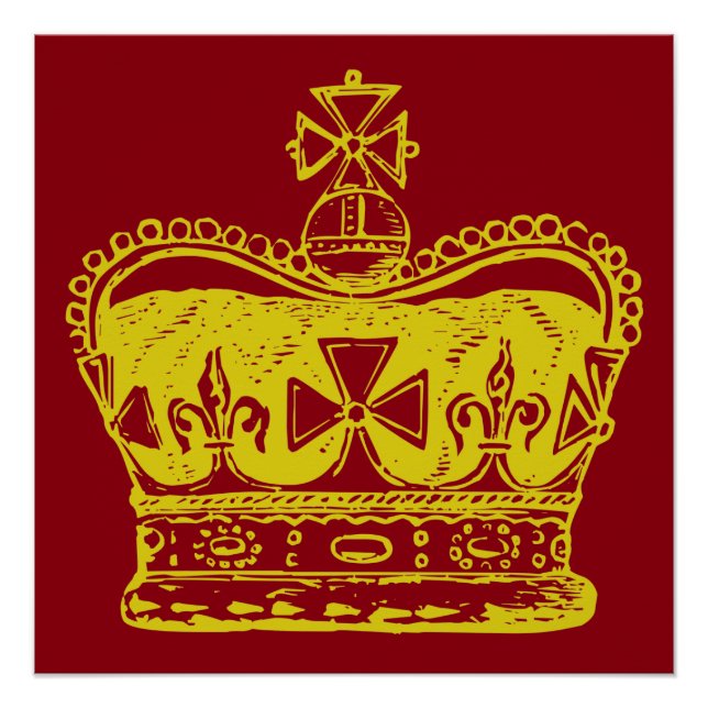 Poster Graphique de la Couronne royale (Devant)