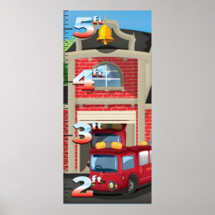 Poster Graphique de la croissance de la caserne de pompie