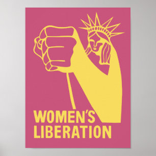 Poster Graphique de la libération des femmes - Statue de 
