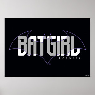 Poster Graphique de nom haute technologie Batgirl
