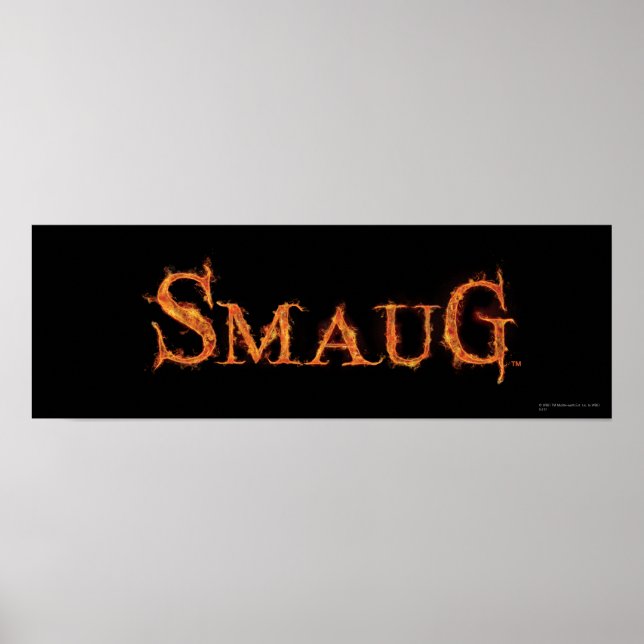 Poster Graphique de nom SMAUG™ (Devant)
