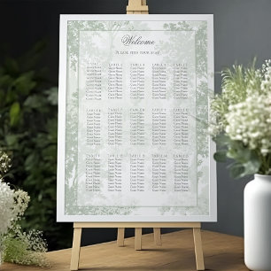 Poster Graphique de placement des invités de mariage Toil