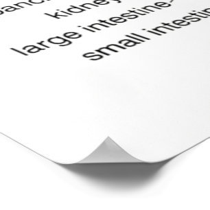 Poster Graphique de réflexologie 24X36"