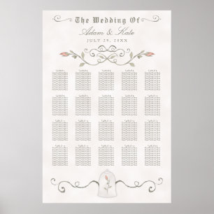 Poster GRAPHIQUE DE SIÈGE 151-200   Élégant Mariage de be