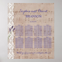 Graphique de siège Mariage de Lavande de musique r