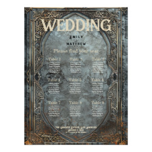 Poster Graphique de siège Mariage Imaginaire de Dwarven S