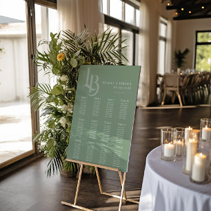 Poster Graphique de sièges verts de la taille   Géométriq