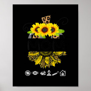 Poster Graphique de tournesol Fête des mères pour femmes 
