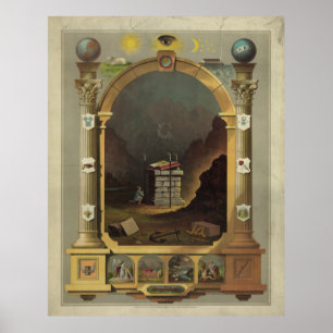 Poster Graphique maçonnique [1872]