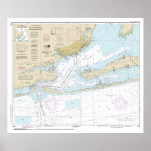 Poster Graphique marin de la baie Pensacola 11383