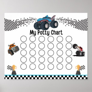 Poster Graphique Monster Truck Potty