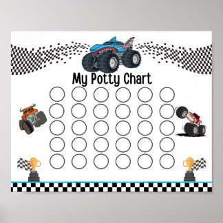 Poster Graphique Monster Truck Potty