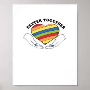 Poster Graphiques Better Together Style Créatif