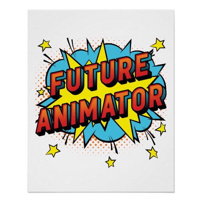 Poster Graphiques de mouvement d'animation Future (Devant)