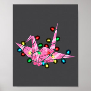 Poster Graphiques de Noël drôles d'origami pour amateur d