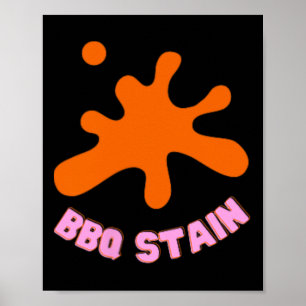 Poster Graphisme Coloré Bbq Tige Art