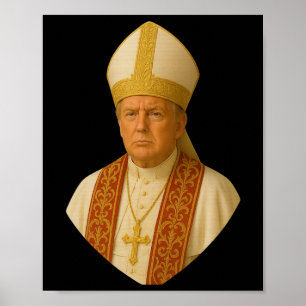 Poster Graphisme du pape Trump – Création politique drôle