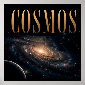 Poster Graphisme éditorial de luxe Cosmos Space