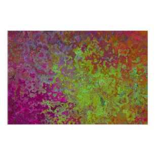 Poster Gras, Coloré, Peinture à rayures, Grunge Abstrait