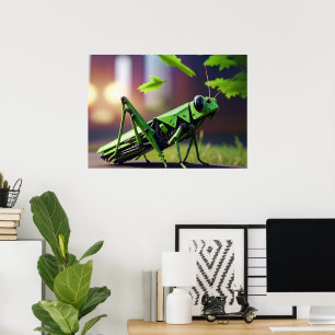 Poster Grasshopper mécanique