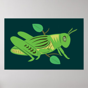 Poster Grasshopper vert