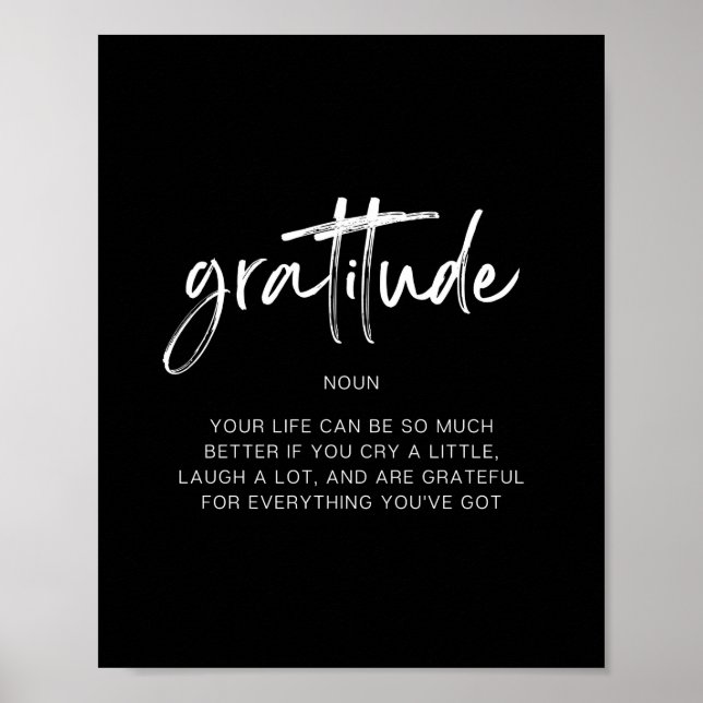Poster Gratitude (Devant)