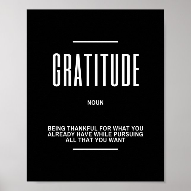 Poster Gratitude (Devant)