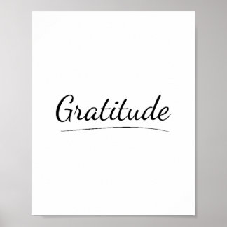 Poster Gratitude, Appréciation, Gentillesse, Bénédiction