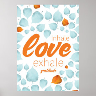 Poster Gratitude Encouragement Success Life Tips QuoteArt