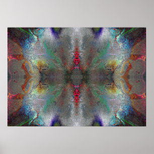 Poster "Gratitude" Méditation Abstraite de Chakra Art