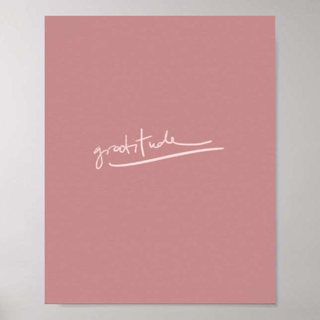 Poster Gratitude - Simple Moderne Tendance Citation Posit (Devant)