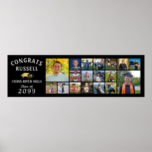 Poster GRATS Modernes GRATS GRAD 18 Photo Collage