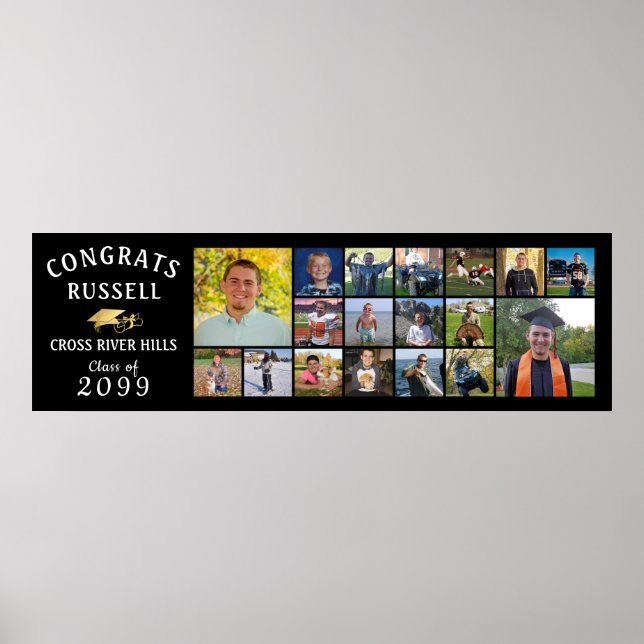 Poster GRATS Modernes GRATS GRAD 18 Photo Collage (Devant)