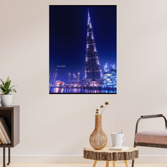 Poster gratte-ciel de Burj Khalifa, Dubaï, (Salon 3)