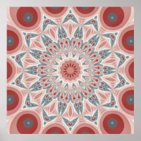 Grattez moderne Kaleidoscope Mandala art fractal