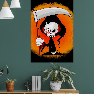 Poster Grave couche Cartoon Bouteille d'eau