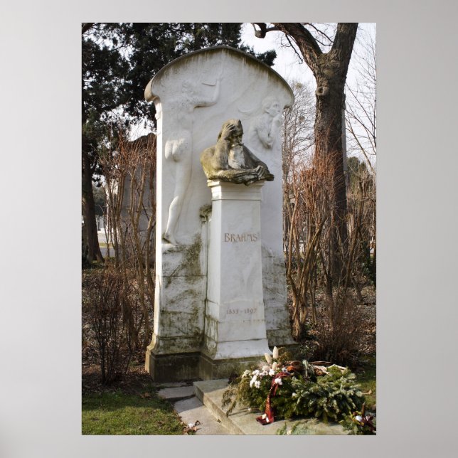 Poster Grave De Johannes Brahms (Devant)