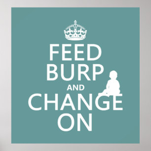 Poster Gravure et changement sur (bébé) (n'importe quelle