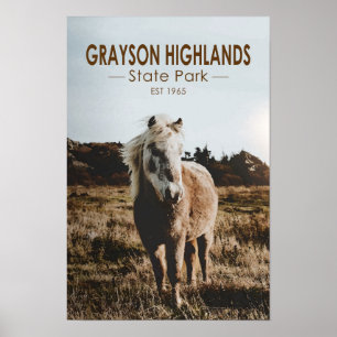 Poster Grayson Highlands State Park Virginie Aquarelle