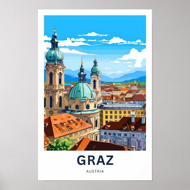 Poster Graz Autriche Imprimer (Devant)