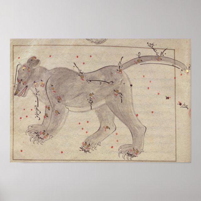 Poster Great Bear, du livre des étoiles d'après El Hussei (Devant)