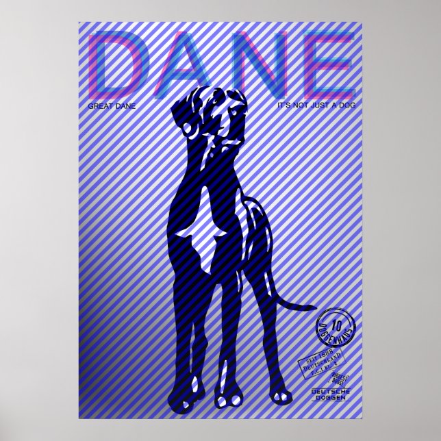 Poster Great Dane (Devant)