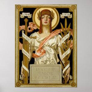 Poster Great War Victory Illustration, 1918 by Leyendeck