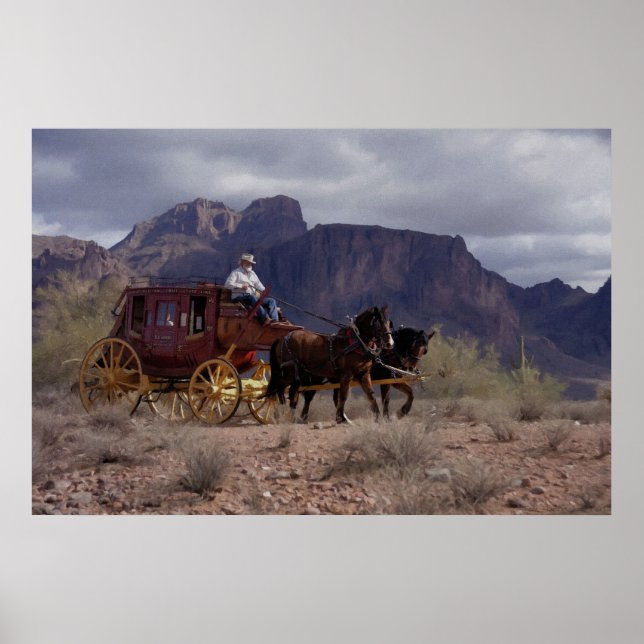 Poster Great Western Trail Stagecoach (Devant)