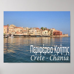 Poster Grèce - Crète - La Canée -