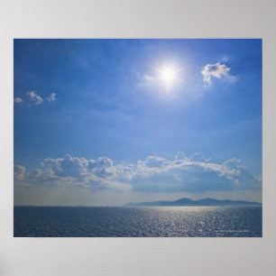 Poster Grèce, Îles Cyclades, Mer Egée