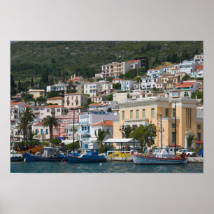 Poster GRÈCE, Îles de la mer Égée du Nord-Est, SAMOS,
