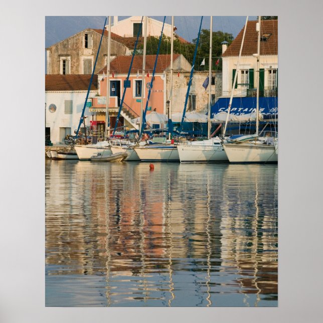 Poster GRÈCE, Ioniennes, KEFALONIE, Fiskardo : (Devant)